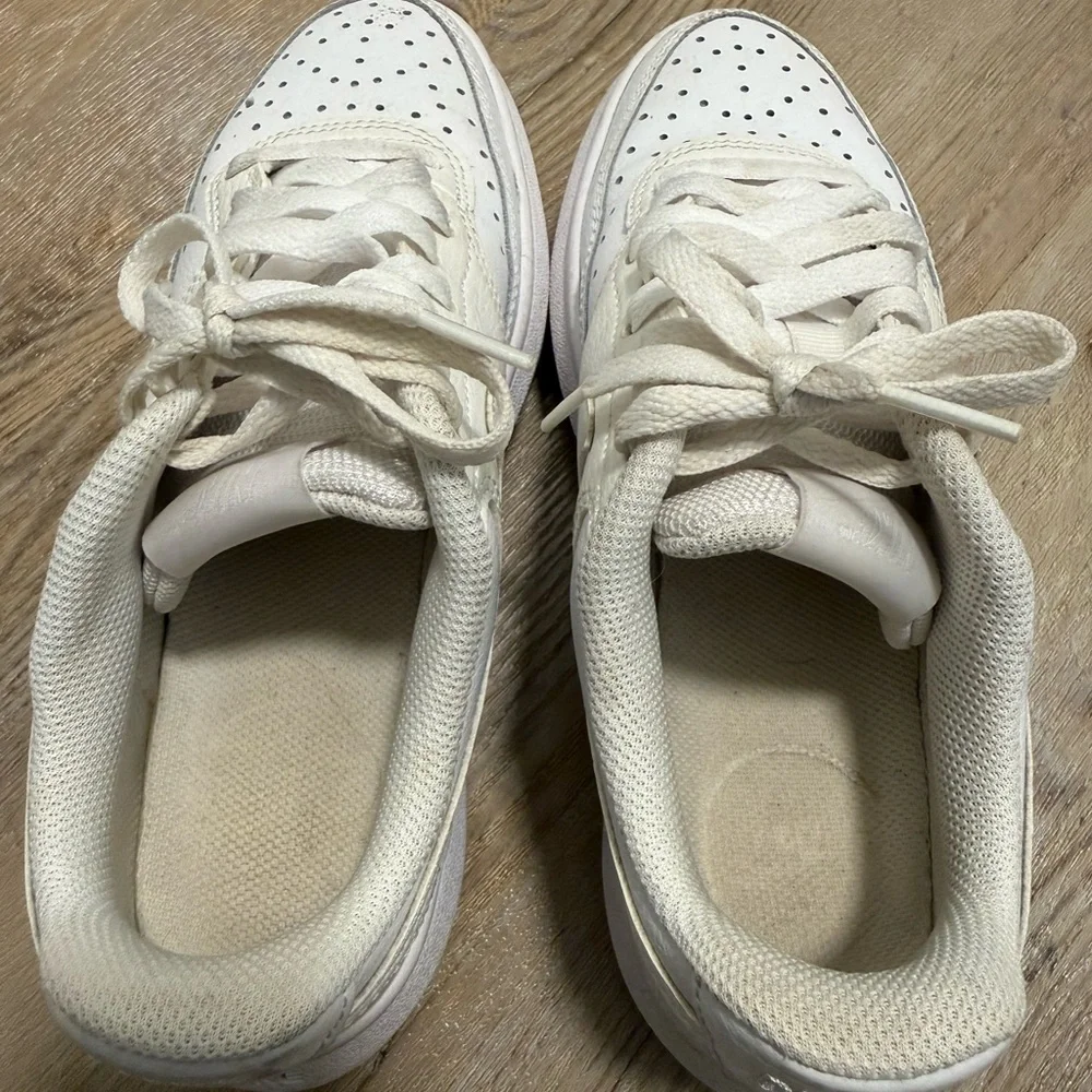 nike court vision white sneakers